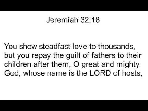 24 Jeremiah 32:18