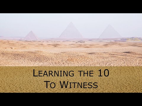 Exodus 20:12-17 - Learning the 10 to Witness