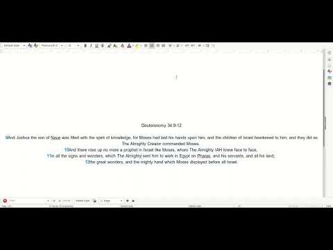 02 11 Scripture Deuteronomy 34:9 12