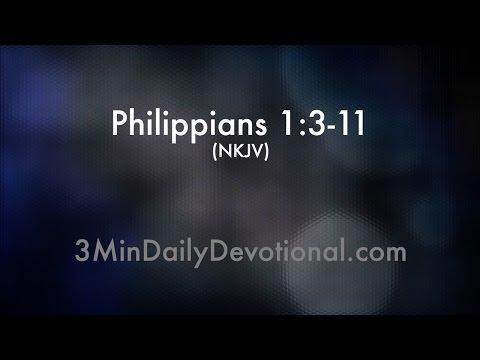 Philippians 1:3-11 (3minDailyDevotional) (#086)