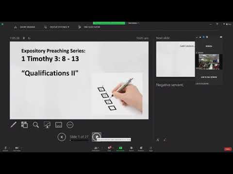 19 June 2022, 1 Timothy 3: 8-13, "Qualifications II" by Rev. Yong Teck Meng