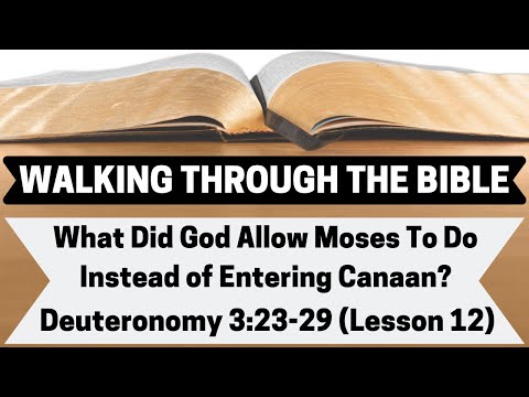 What Did God Allow Moses To Do Instead of Entering Canaan? [Deuteronomy 3:23-29][Lesson 12][WTTB]