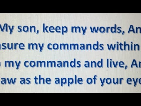 Proverbs 6:32-35 and Proverbs 7:1-9