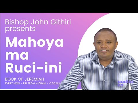 Ngai ndũkareke tũconoke || Jeremiah 14:4 Mahoya ma Ruciini: 2nd March 2022.