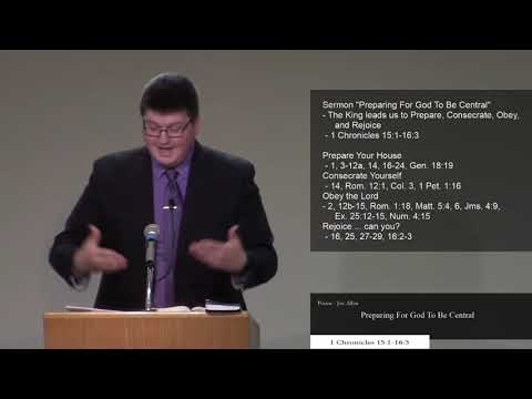 Bringing God to the Center (1 Chronicles 15:1-16:3)