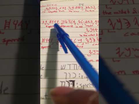 Hebrew edification Psalms 51:9-11