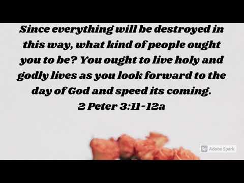 2 Peter 3:11-12a