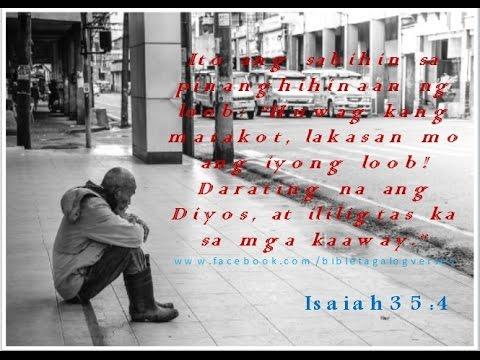 Isaiah 35:4 Bible Tagalog Verses