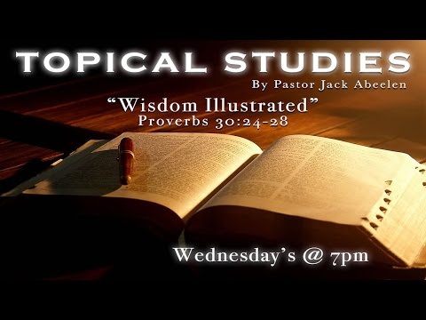 Proverbs 30:24-28 - Wisdom Illustrated