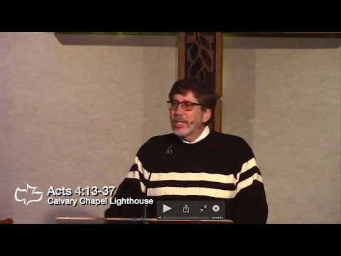 Pastor Ken Smith - Acts 4:13-37