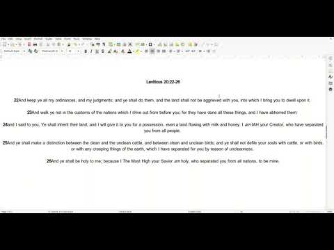 12 09 Scripture Leviticus 20:22 26