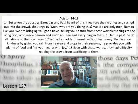 Acts 14:14-18 Lesson 127 September 14, 2022