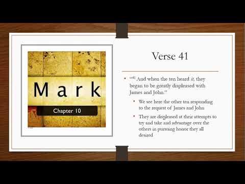 Study of Mark 10:41-45