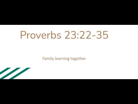 Proverbs 23:26-35