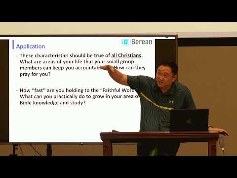 Berean Community Church: Wednesday Night Bible Study | Titus 1:7-9