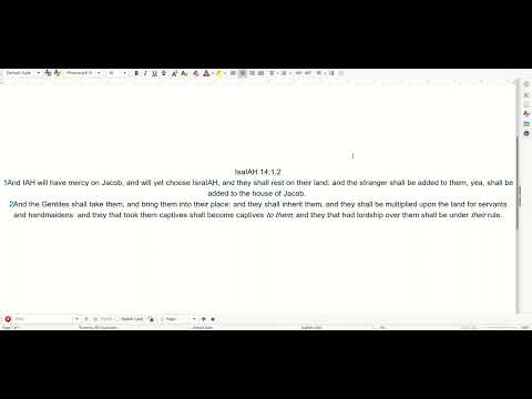 02 22 Scripture IsaIAH 14:1,2