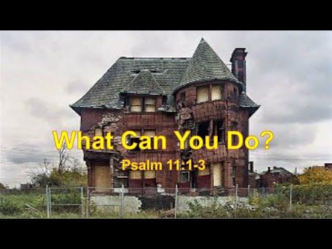 What Can You Do? (Psalm 11:1-3) FJCC Sunday Worship Service - Jan  31, 2021