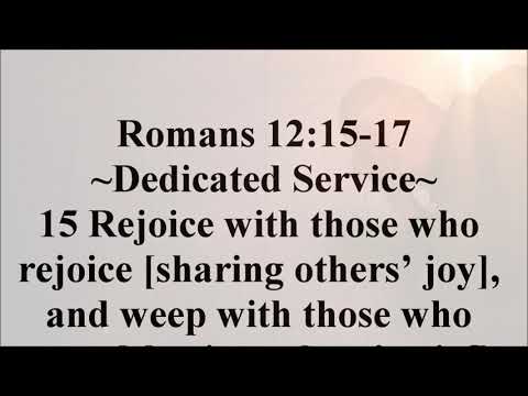 May 28 – Romans 12:15-17