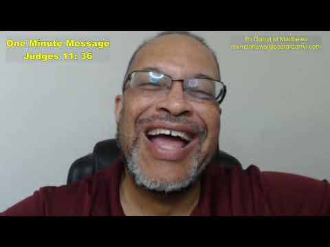 One Minute Message - The Heart Of An Obedient Child - Judges 11:36 #judges #jephthah #darrylmatthews