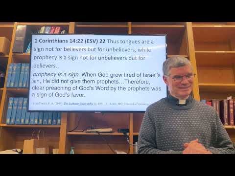 Bible Study: 1 Corinthians 14:21 -14:36  Week 21