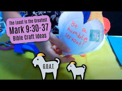 Bible Craft Ideas: The Least is the Greatest (Mark 9:30-37)