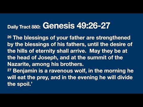 Dad’s Bible Tract 880 - Genesis 49:26-27