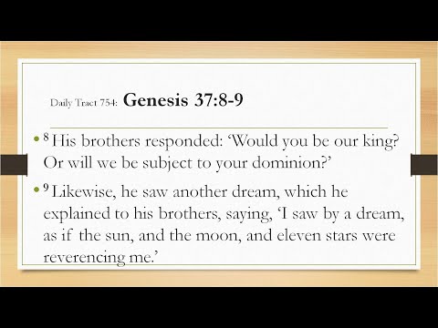 Dad’s Bible Tract 754 - Genesis 37:8-9