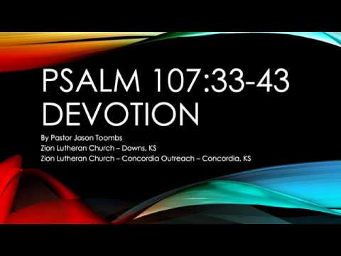 Psalm 107:33-43