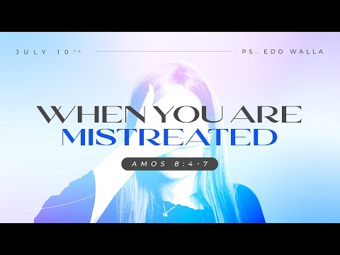 iREC Darmo (English Service) - When You Are Mistreated (Amos 8:4-7) - Ps. Edo Walla