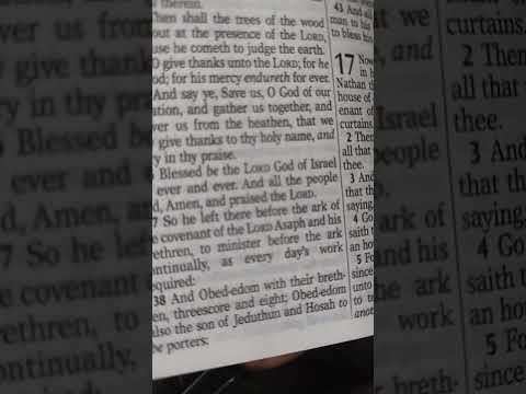 Save us O God of our salvation 1 Chronicles 16:33-36