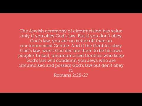 Romans 2:25-27 (NLT) Scripture Memory Song