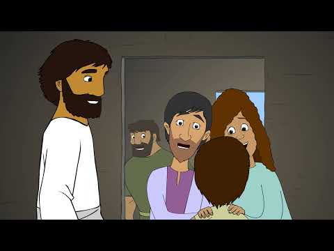 Jesus raises a dead girl to life (Mark 5:35-43)