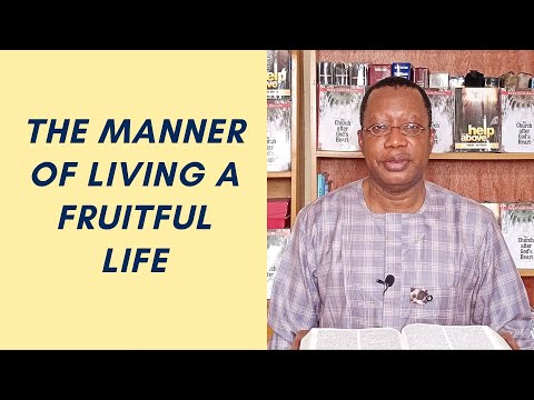 THE MANNER OF LIVING A FRUITFUL LIFE / JEREMIAH 23:3-4 / REV. F.B. OBENDE