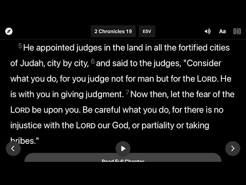 Our God loves justice. (2 Chronicles 19:5-7)