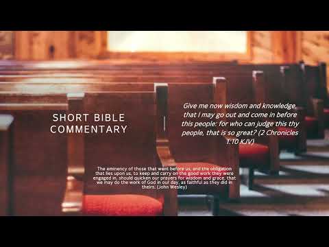 2 Chronicles 1:10 - Short Bible commentary