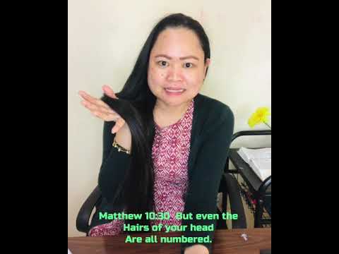 Matthew 10:30 But even the hairs of your head are all numbered.