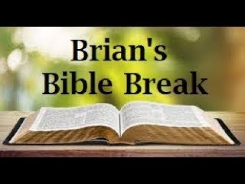 Brian's Bible Break January 28, 2022 ~ Psalm 119:38 - 40 NLT