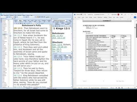 1Kings 12:1-13:10 Video