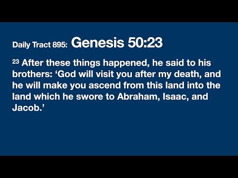 Dad’s Bible Tract 895 - Genesis 50:23