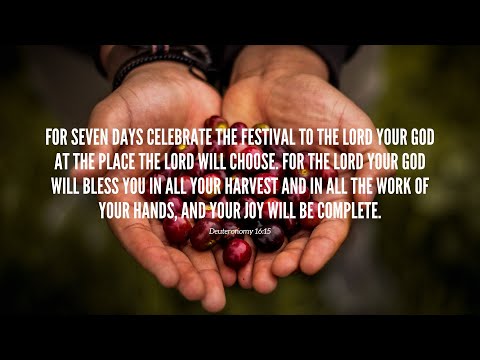 Deuteronomy 16:9-17 - The Joy of Christian Generosity