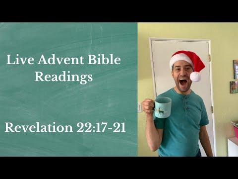 Live Advent Bible Reading for Friday, December 24th, 2021 | Revelation 22:17-21