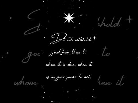 Proverbs 3:27 31 Reasons for the Season