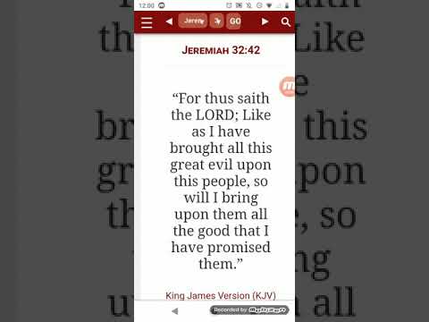 Quick Hit (Jer. 32:42) Israel is not forsaken