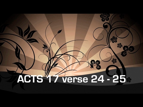 Acts 17:24-25 / Scripture Memory Song