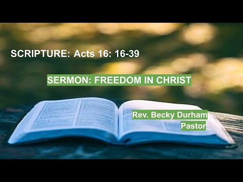Sermon based on Acts 16:16-39