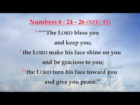 Numbers 6 : 24 - 26 - The Lord bless you and keep you - w accompaniment (Scripture Memory Song)