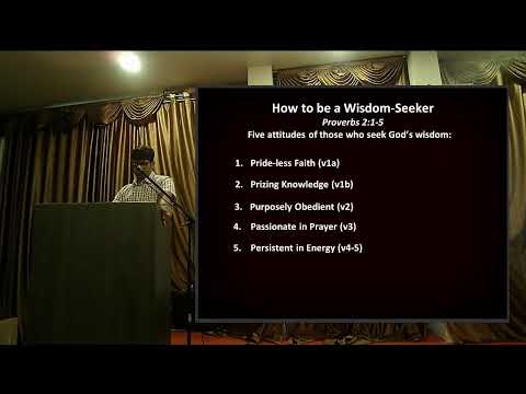 12 June 2022 "How to be a Wisdom-Seeker" (Proverbs 2:1-5)