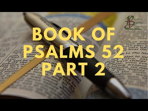 BBC Thursday Bible Study Fellowship (Psalm 52:4-7) - January 13, 2022