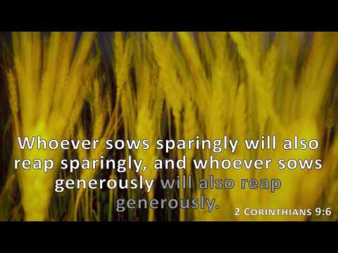 2 Corinthians 9:6, Holy Bible, NIV