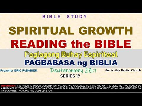 Spiritual Growth : Reading Bible (Series 19) - Deuteronomy 28:1 - Bro Eric Fababier